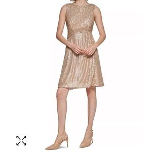 Women’s Sequined Cowl Back Dress